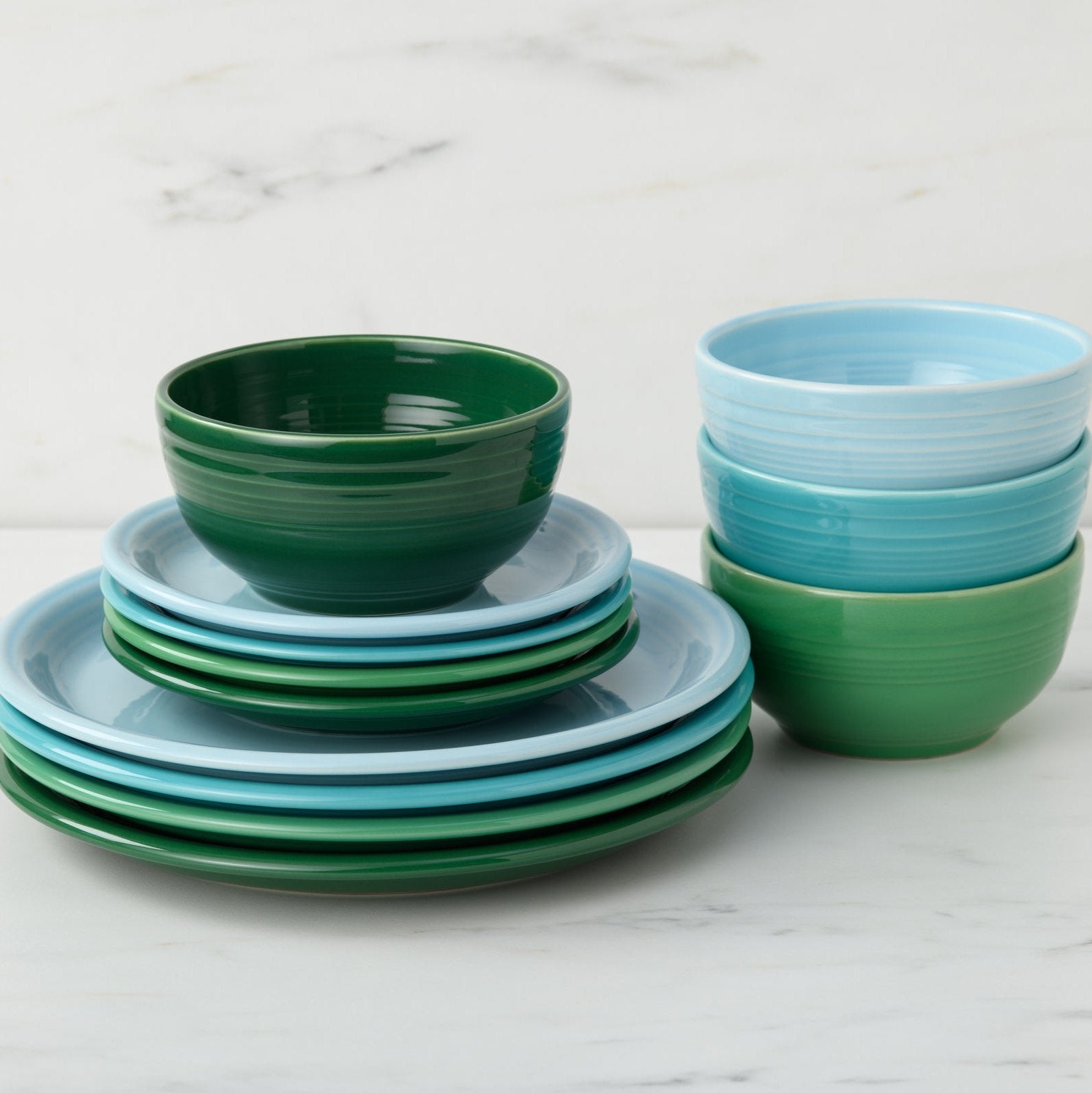 Mixed Aegean Bistro Coupe 12-Piece Dinnerware Set. Service for 4 - Image 2
