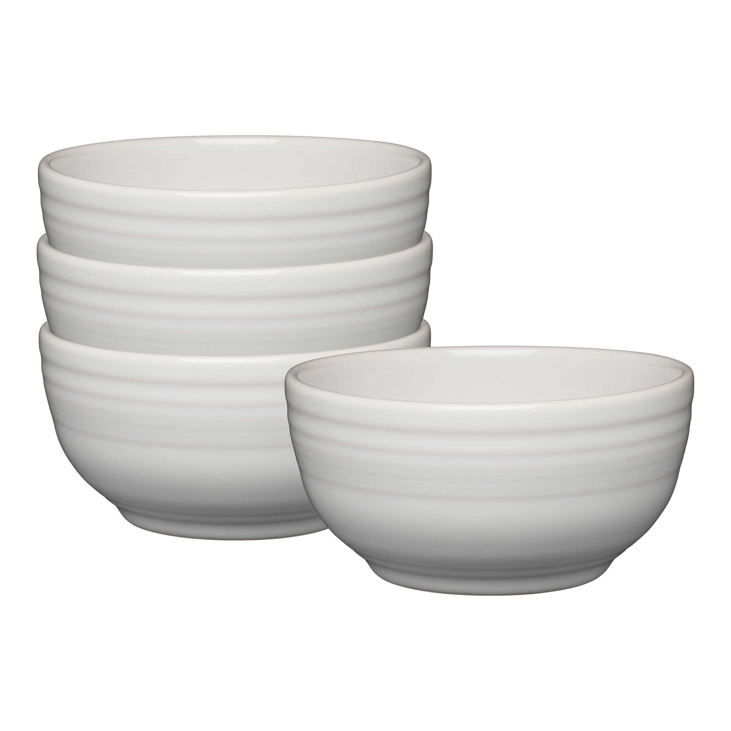 White Bistro Coupe 5 1/2 Inch Cereal Bowl 22 oz. Set of 4