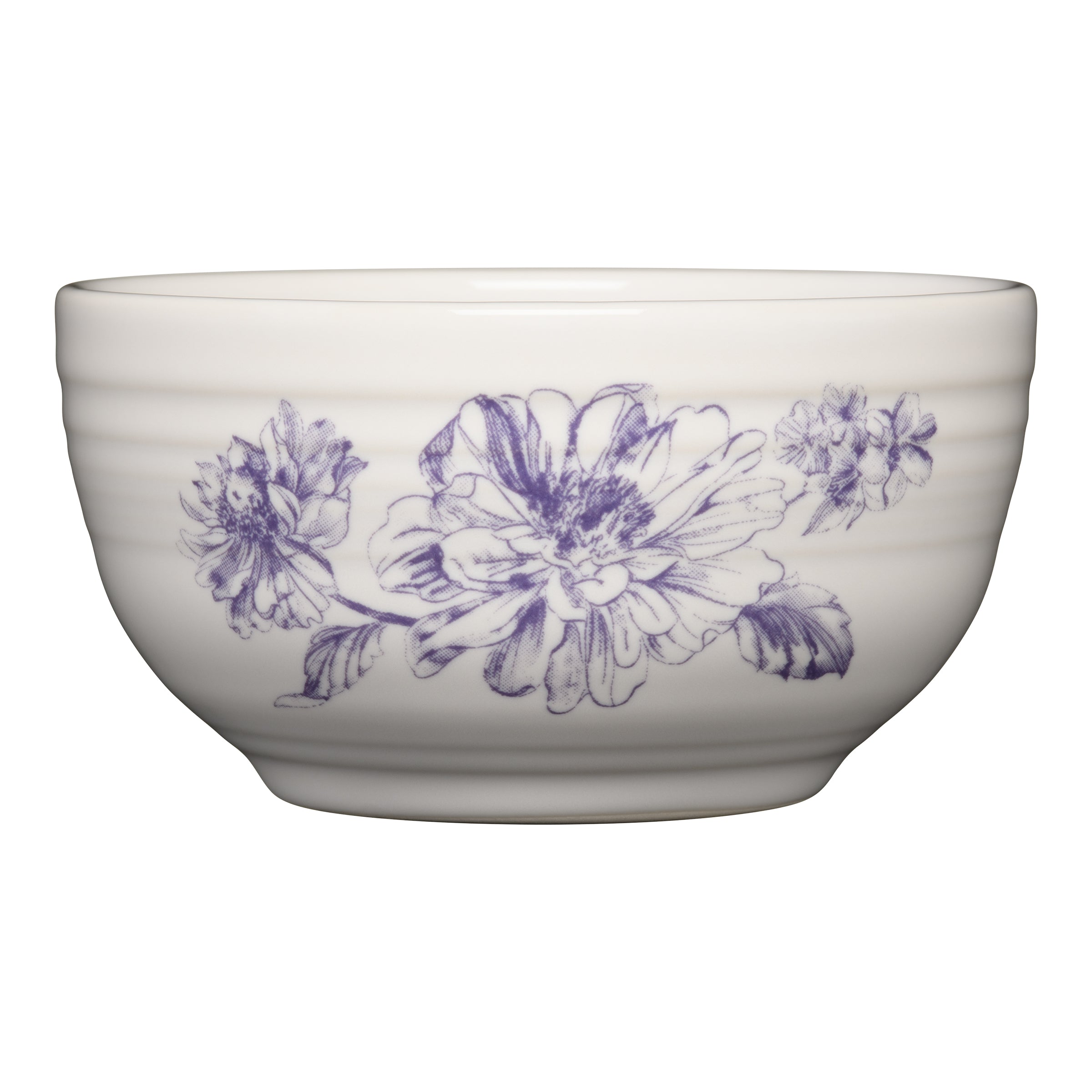 Botanical Floral Lavender Bistro Coupe 5 1/2 Inch Cereal Bowl 22 OZ