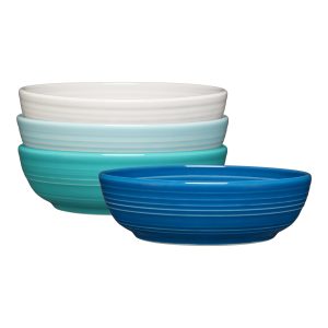 Mixed Coastal Blues Coupe 6 3/4 Inch Salad Bowl 24 OZ. Set of 4
