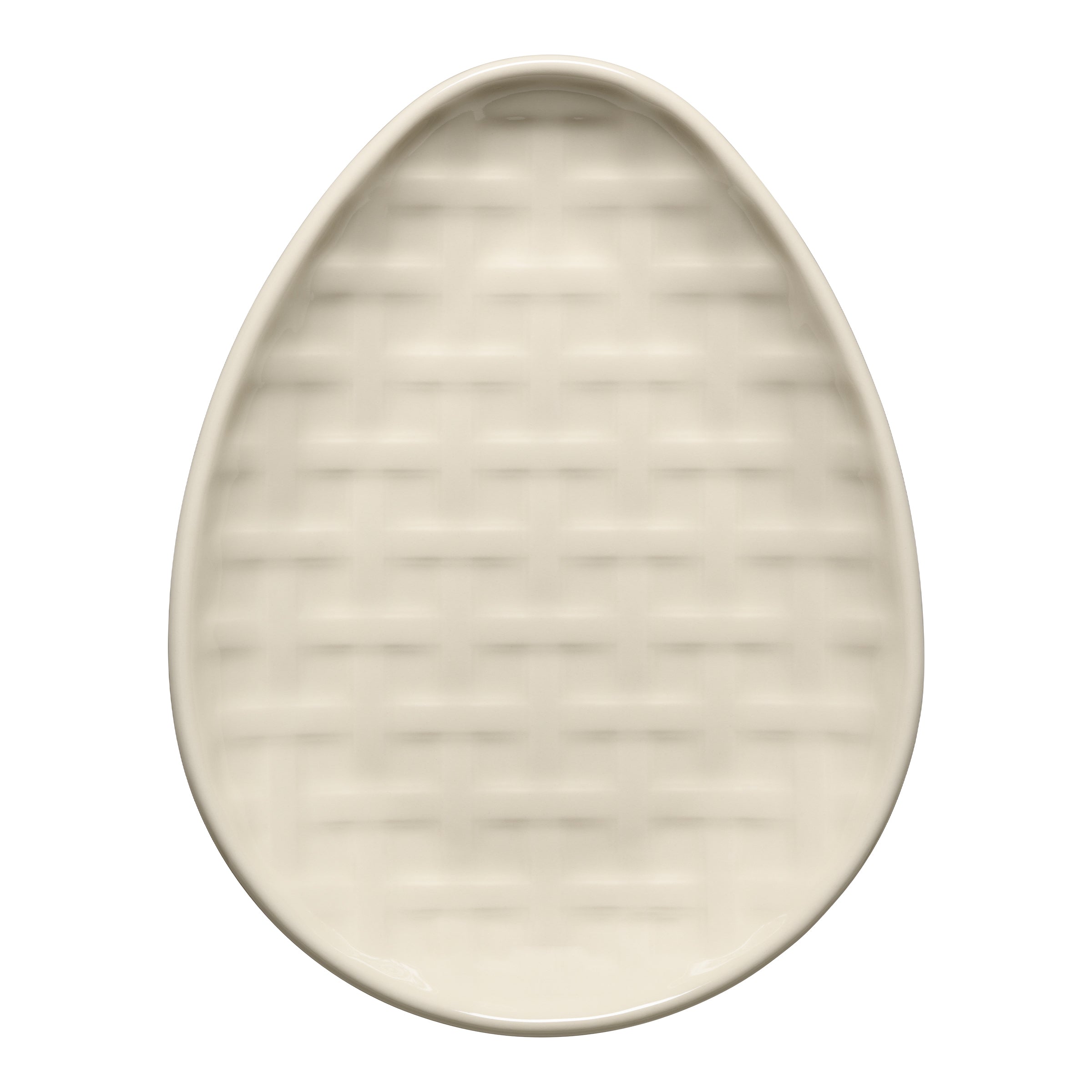 Retired Embossed Egg Shaped Plate 10 Inch