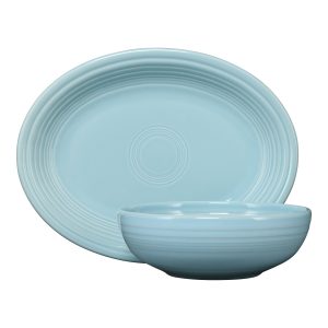 2-Piece Serve Set 11 5/8 Inch Oval Platter & 38 OZ Bistro Bowl