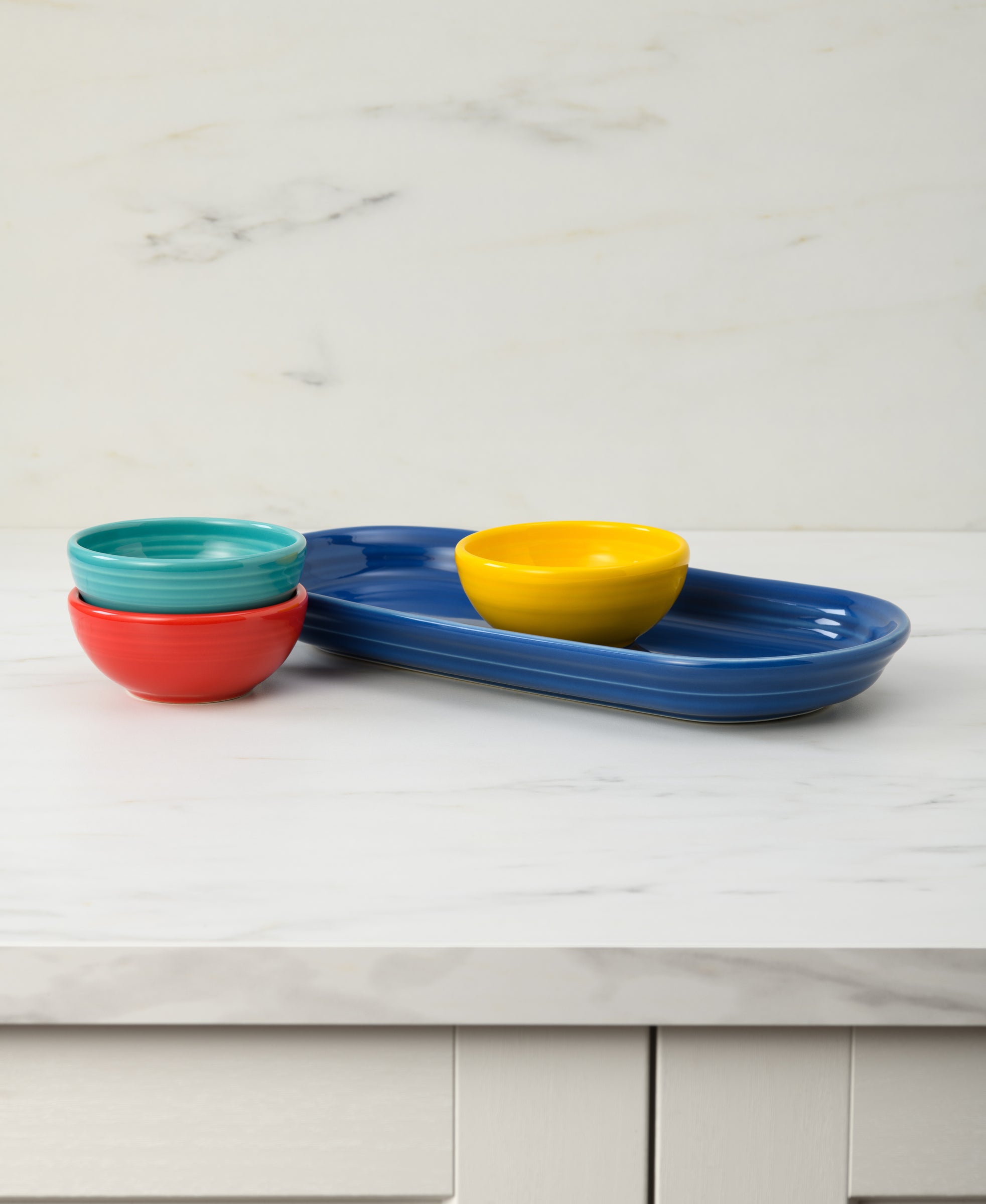 Vibrant Mixed Colors 4-Piece Condiment Set - Image 2