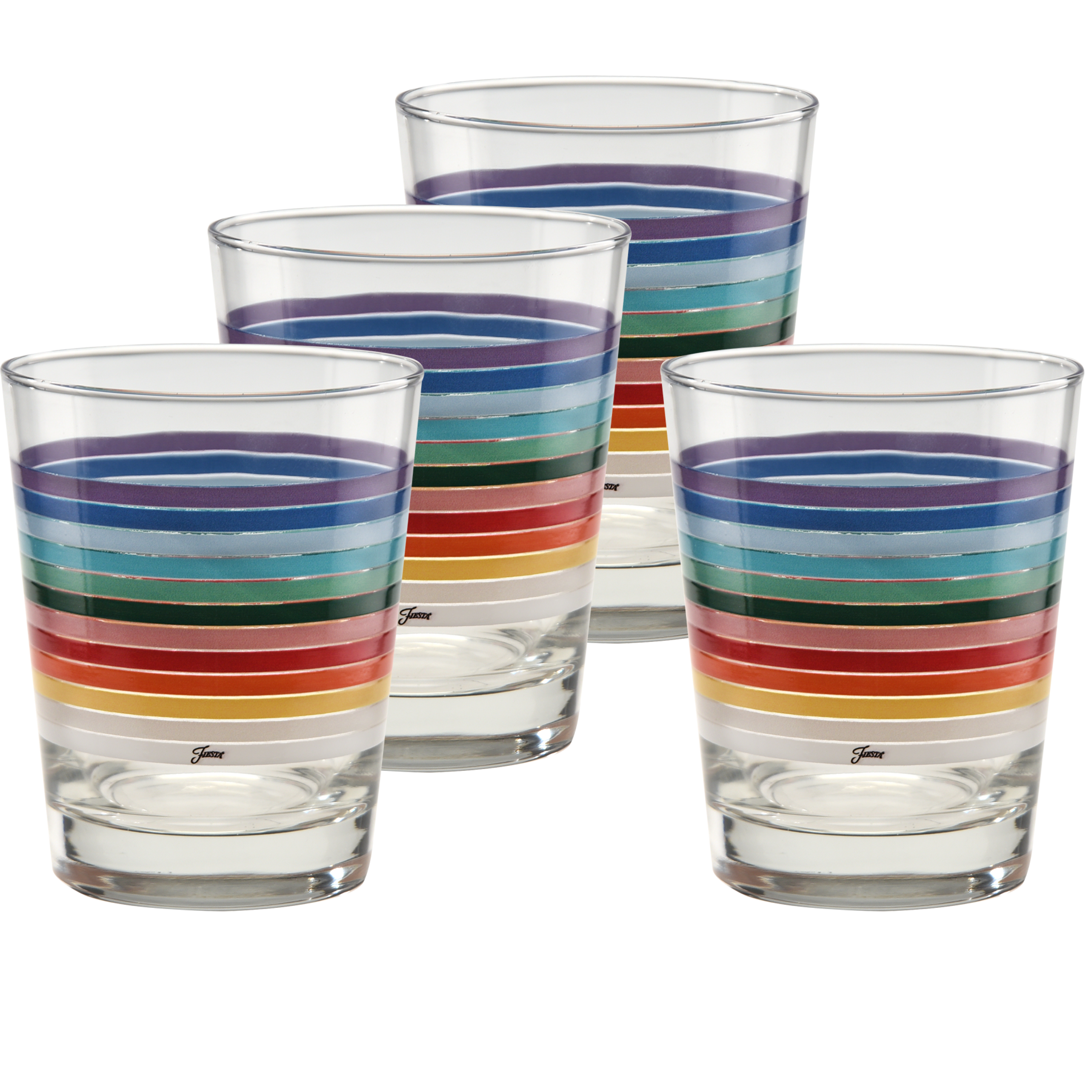 All Colors 2026 15 oz. Tapered Double Old Fashion - Set of 4