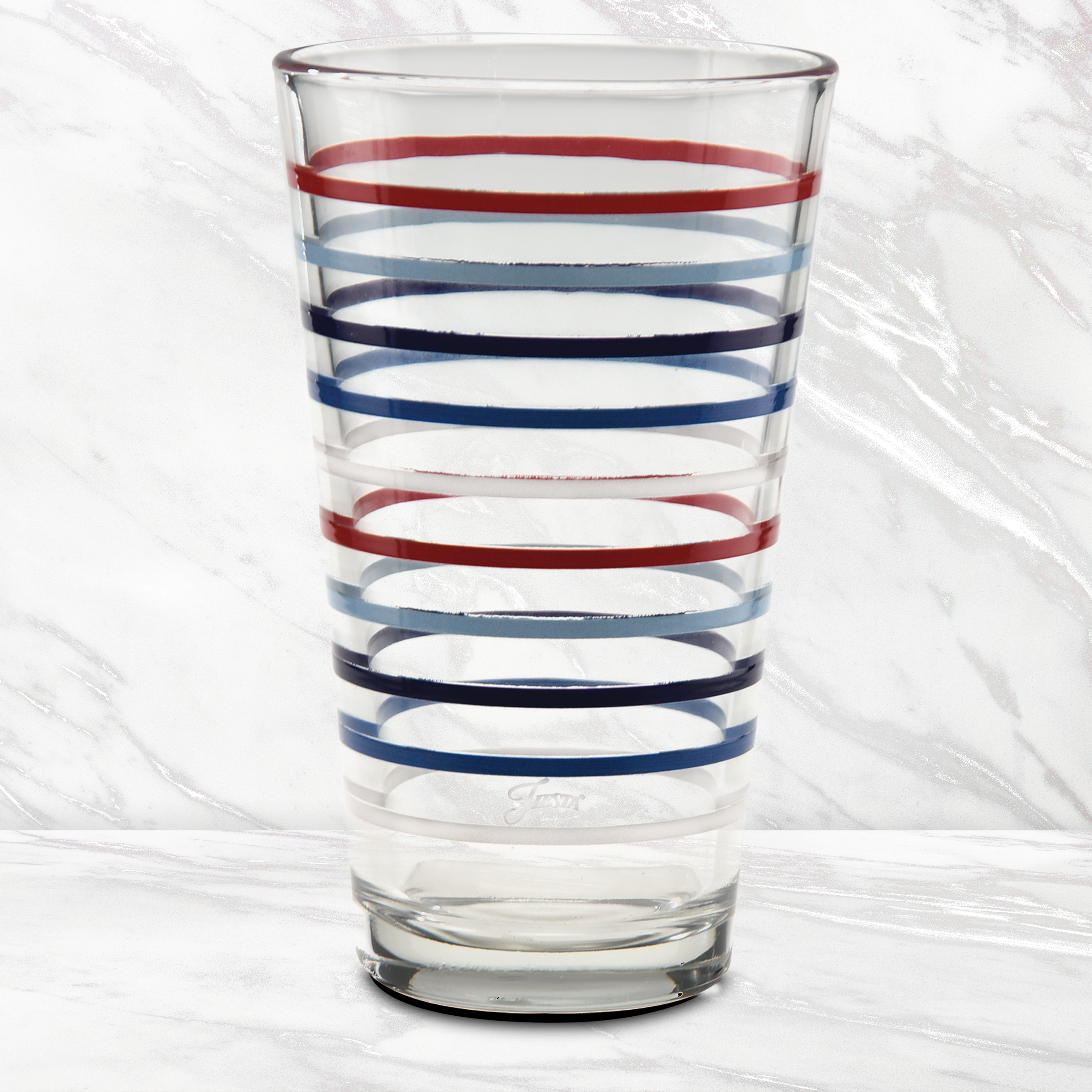 16 oz. Fiesta Americana Thin Stripe Cooler Glass - Set of 4 - Image 3