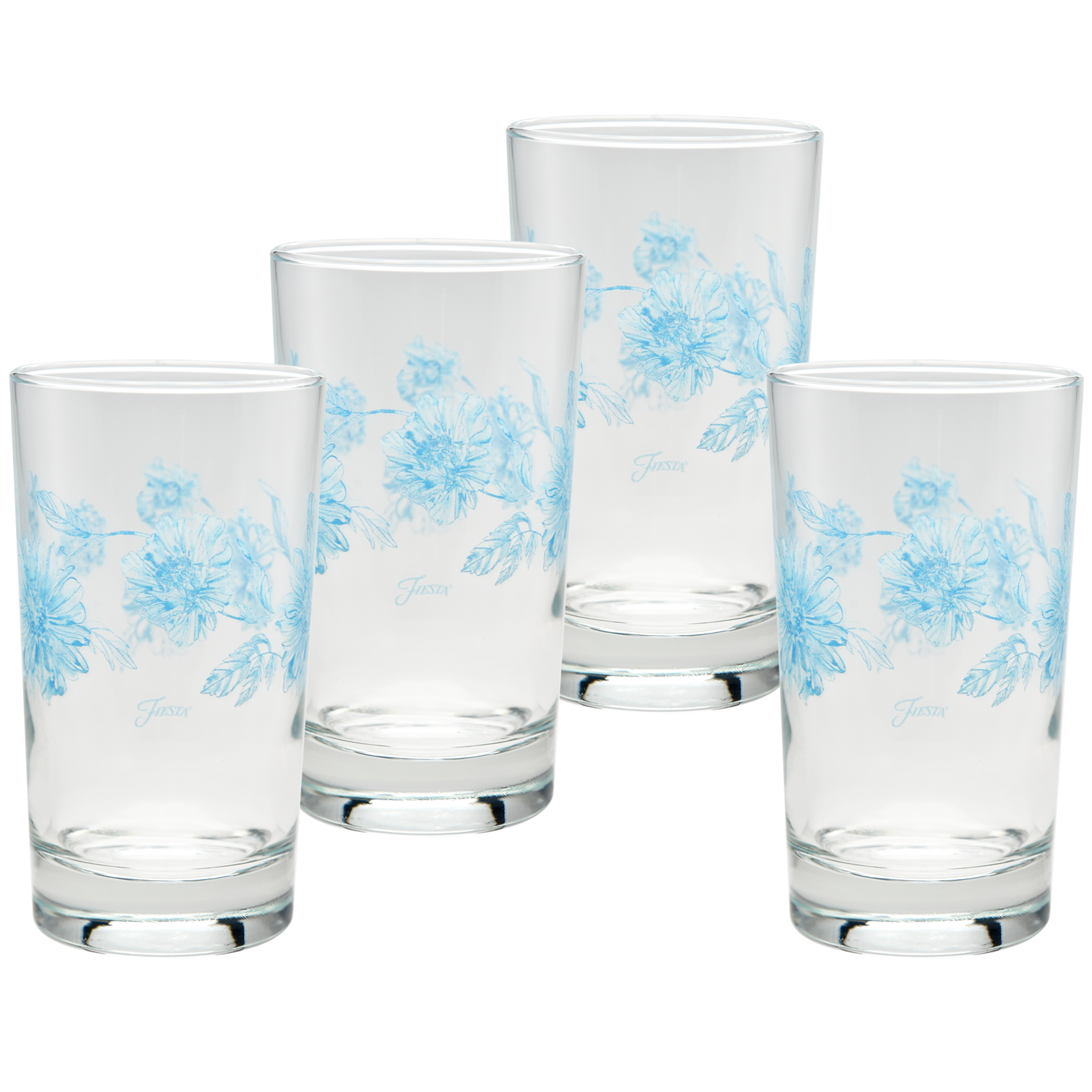 Botanical Floral 7 oz. Floral Juice Glass – Set of 4