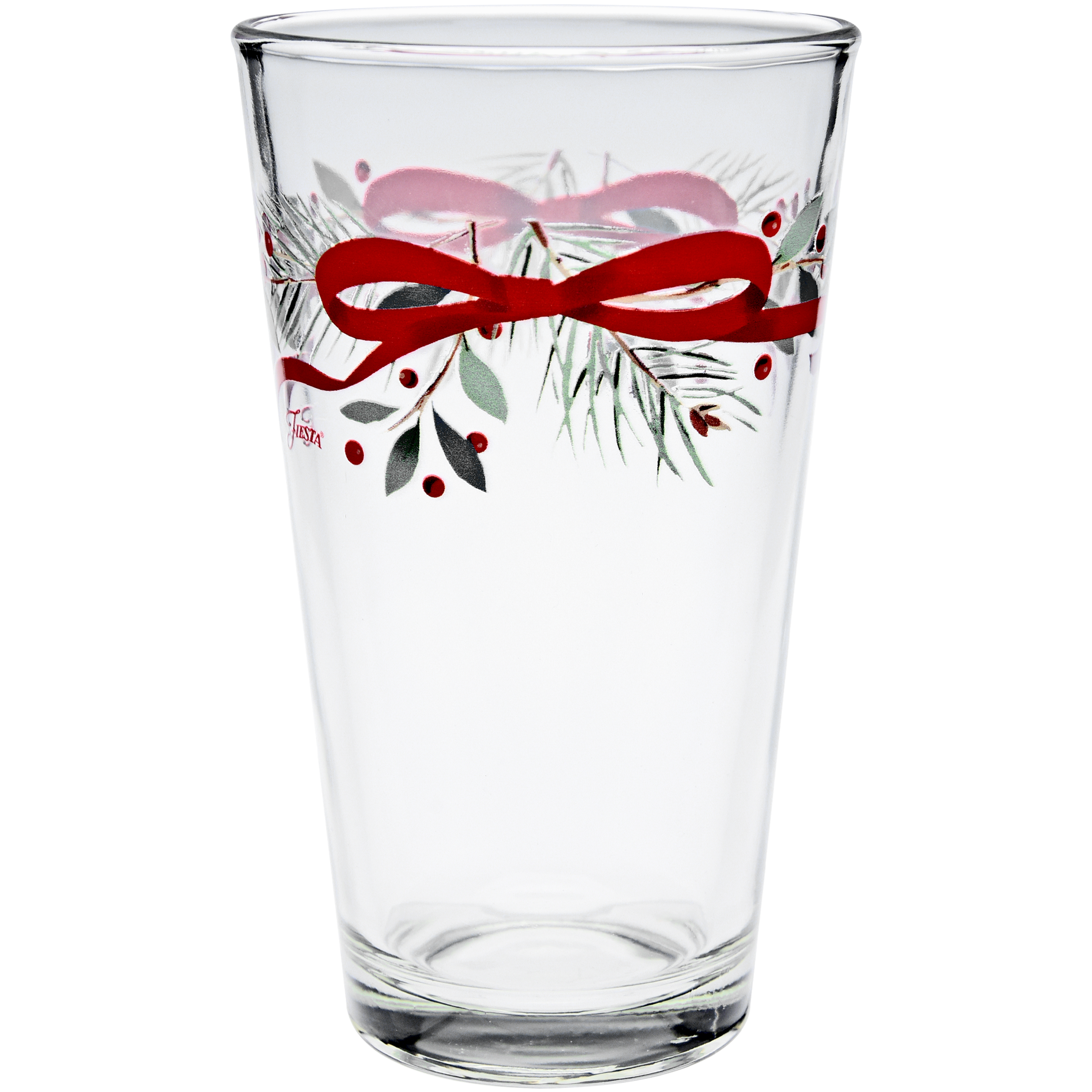 Holly Berry Christmas Garland 16 oz. Cooler Glass - Set of 4 - Image 3