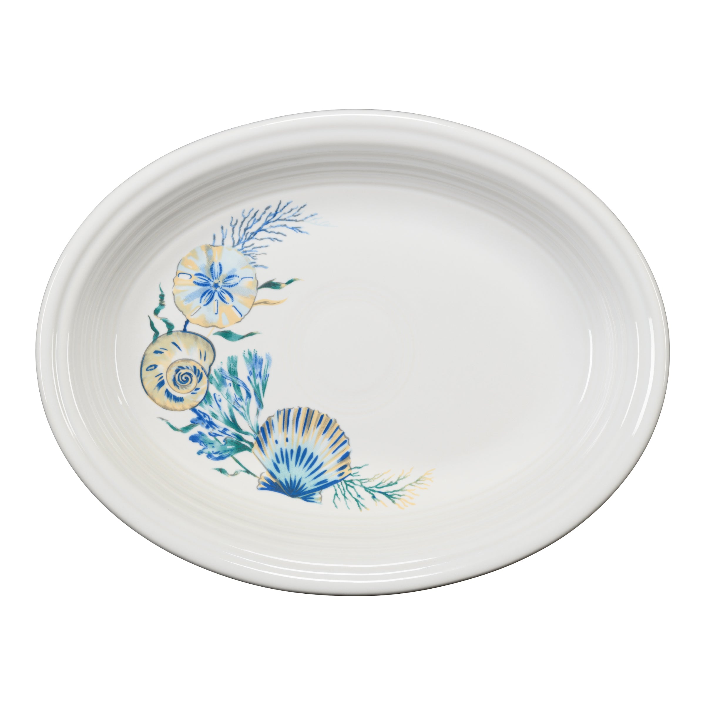 Retired Coastal Shores 11 5/8 Inch Medium Oval Serving Platter
