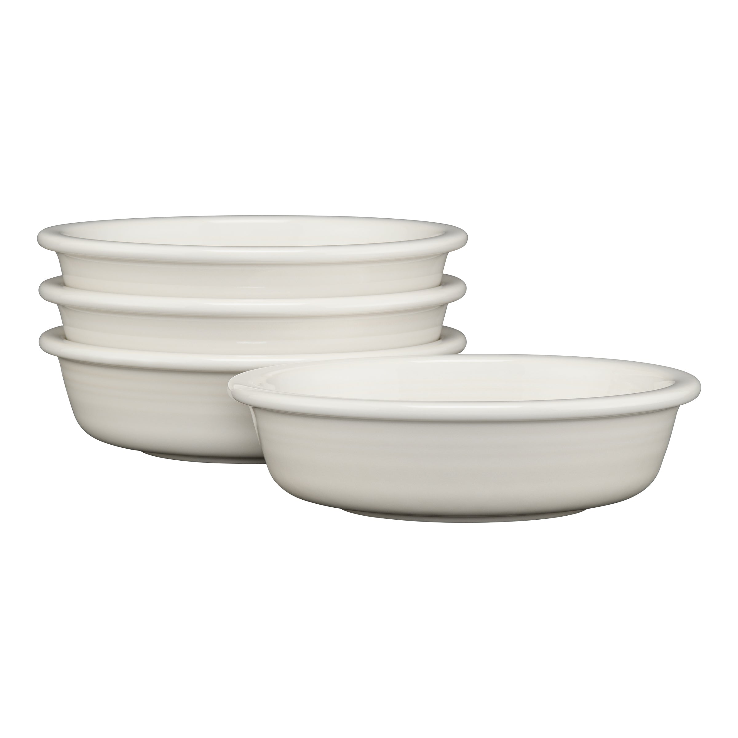White Classic Rim 6 7/8 Inch Cereal Bowl 19 OZ. Set of 4