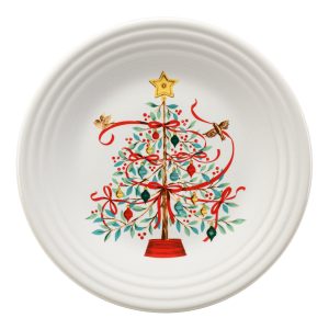 Holly Berry Christmas Tree Classic Rim 9 Inch Luncheon Plate