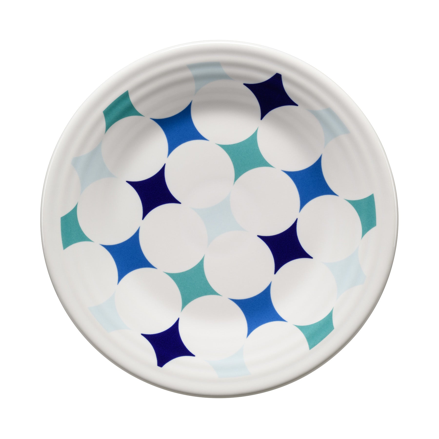Fiesta Coastal Blues Kaleido Circles Classic Rim 9 Inch Luncheon Plate