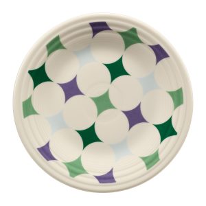 Lavender Bloom Kaleido Circles Classic Rim 9 Inch Luncheon Plate