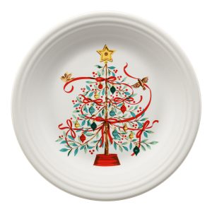 Holly Berry Christmas Tree Classic Rim 10 1/2 Inch Dinner Plate