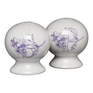 Botanical Floral Lavender 2 5/8 Inch Salt and Pepper Shaker Set