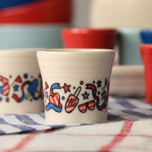 4th of July 1 1/2. OZ Ceramic Shot Glass
