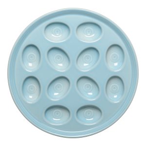 Round Egg Serving Platter 11 1/4 Inch
