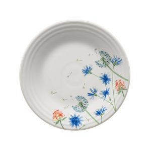 Retired Breezy Floral Classic Rim 9 Inch Luncheon Plate