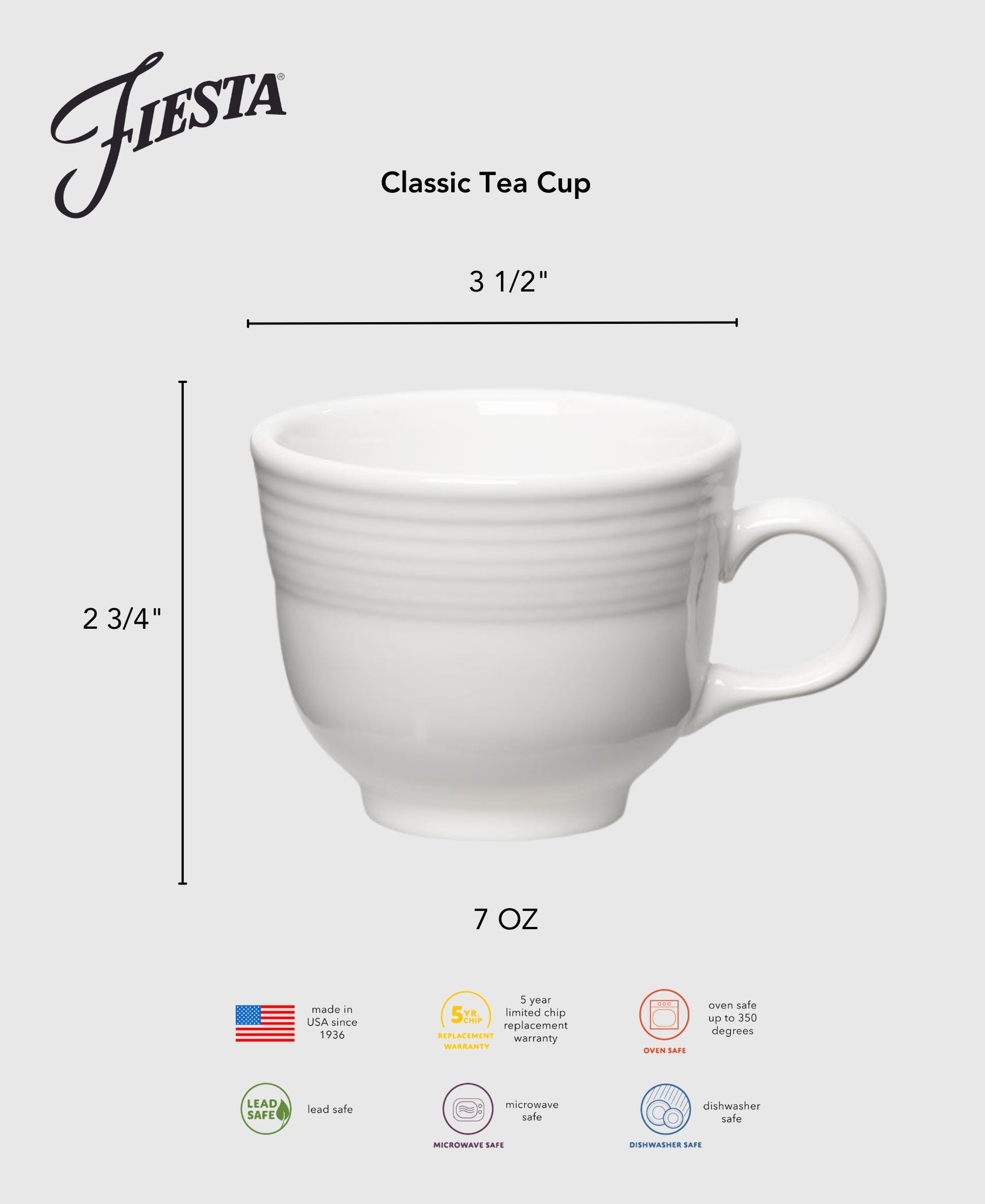 Retired Classic 7 3/4 OZ Tea Cup - Image 2