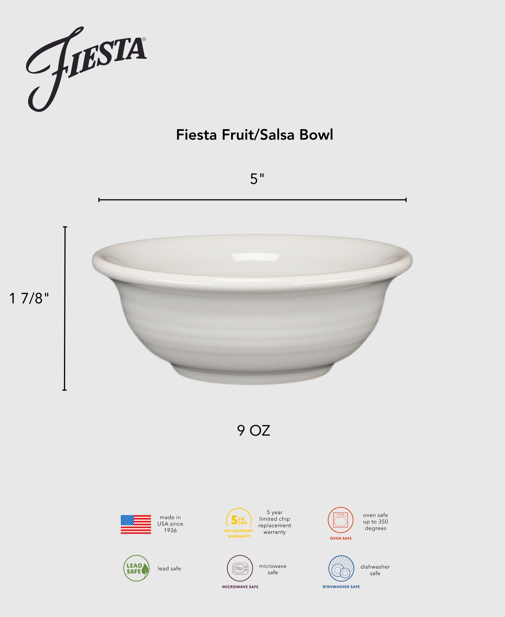 Foundry 5 Inch Fruit/Salsa Bowl 9 OZ - Image 2