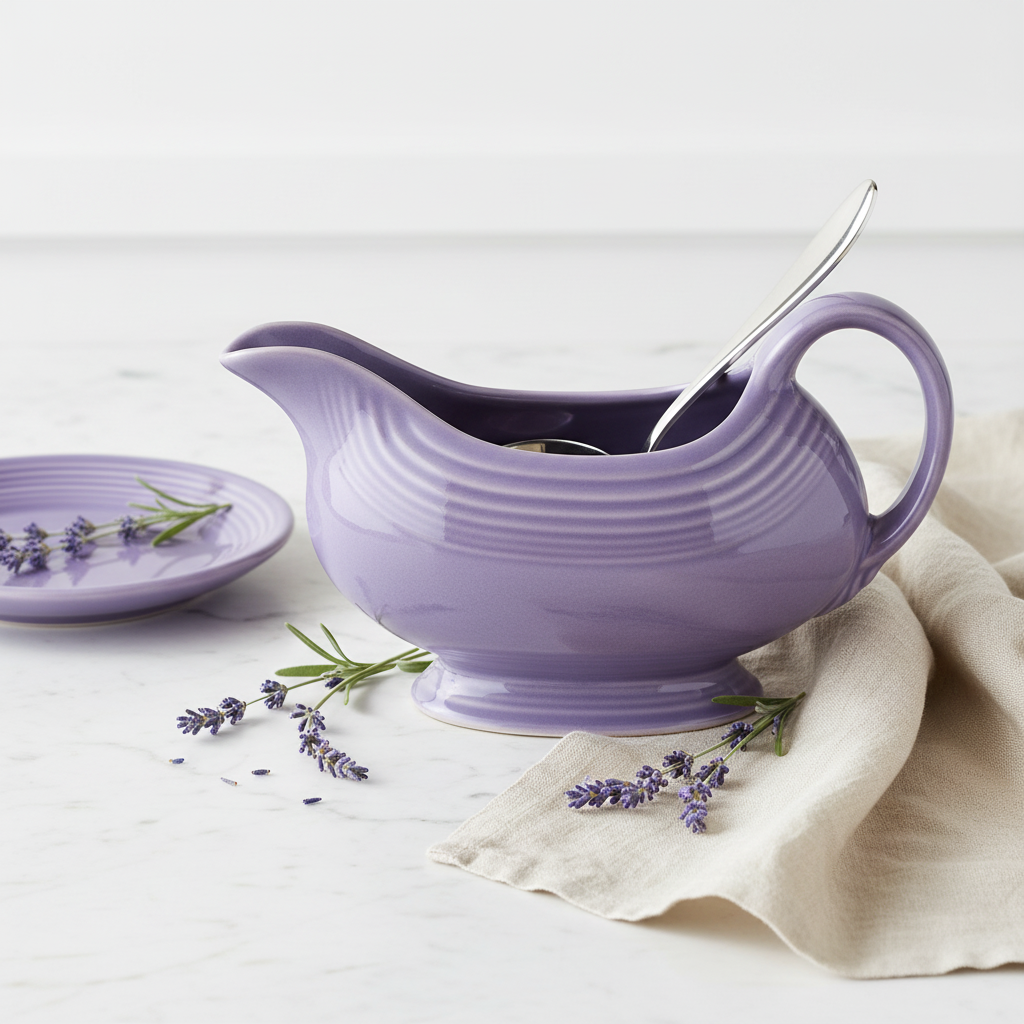 Lavender 18 1/2 OZ Gravy Sauceboat - Image 2