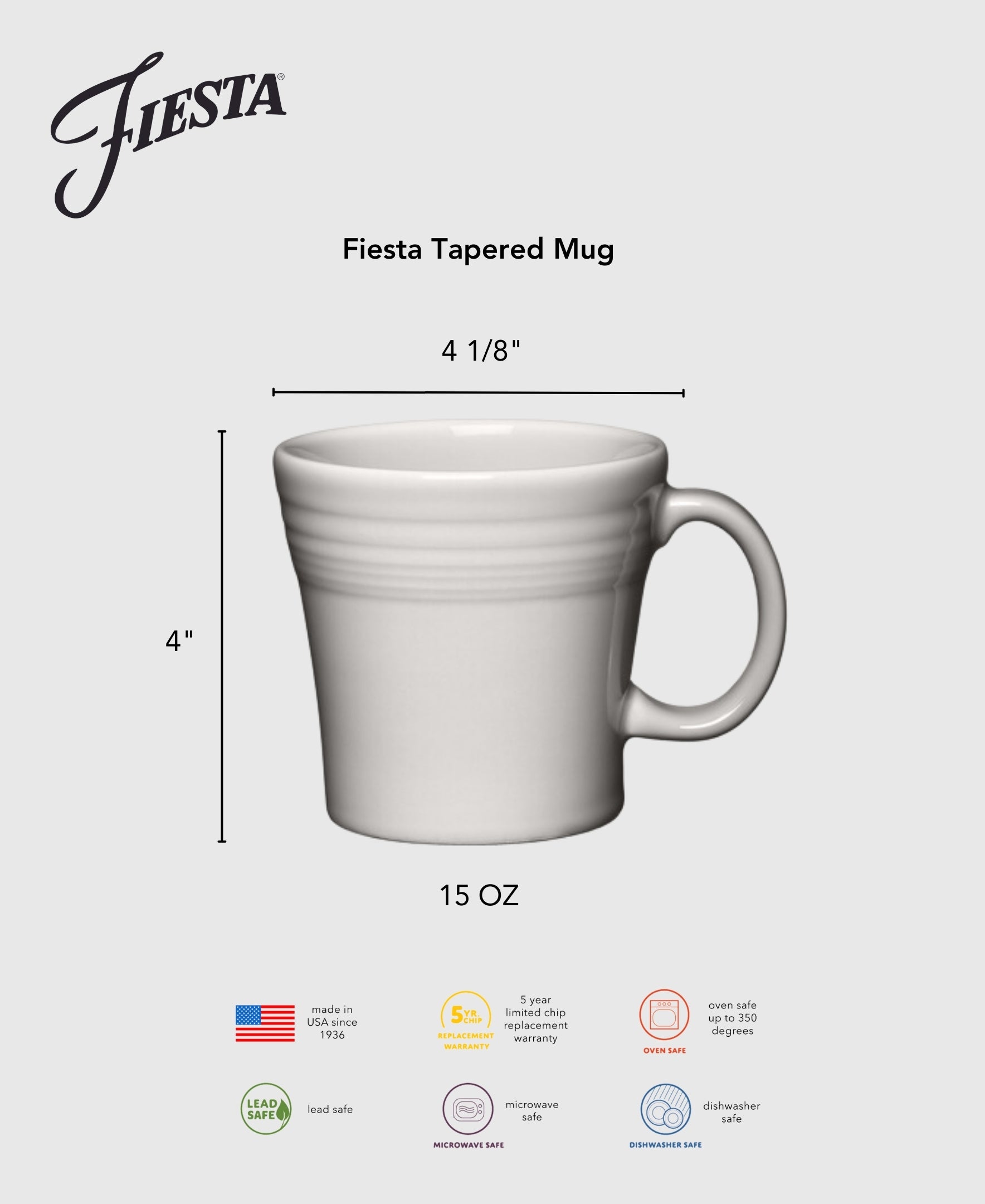 Fiesta 15 OZ Tapered Mug - Image 5
