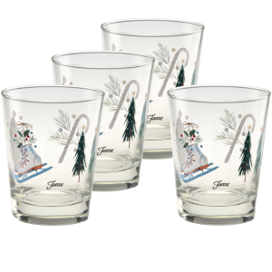 Fiesta Jolly Christmas 15 oz. Tapered Double Old Fashion - Set of 4