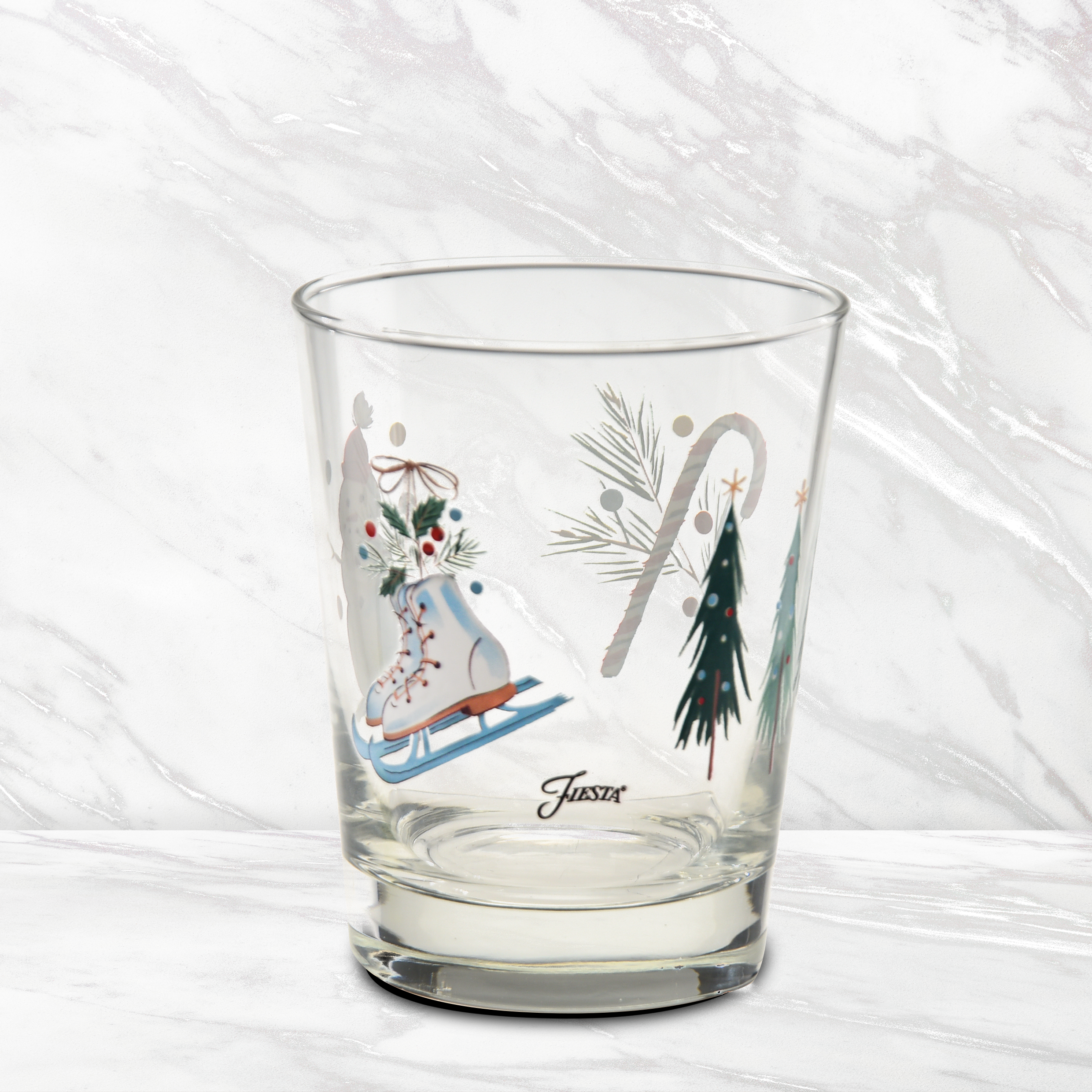 Fiesta Jolly Christmas 15 oz. Tapered Double Old Fashion - Set of 4 - Image 2