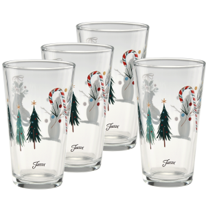 16 oz. Fiesta Jolly Christmas Cooler Glass - Set of 4
